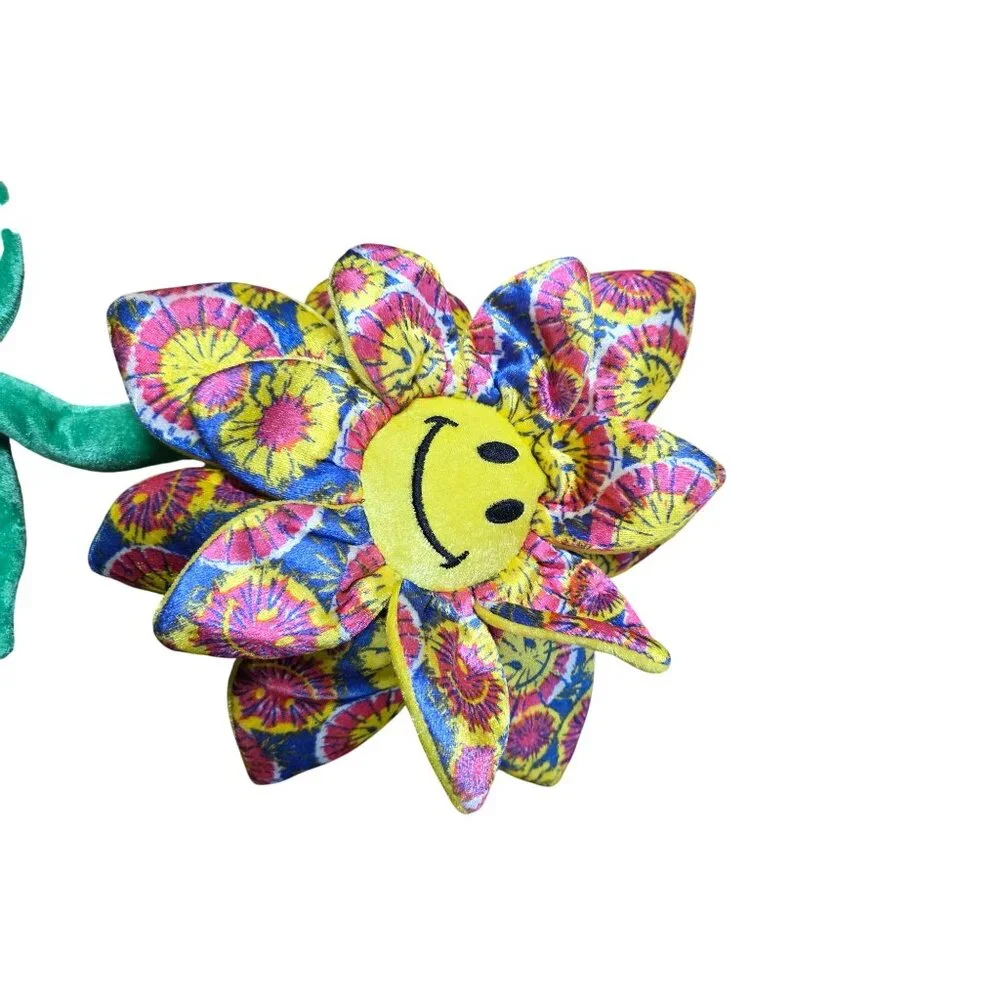 Crazy Daisies Bendable Flower Smiley Faces Plush - Picture 9 of 9